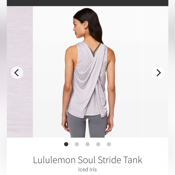 Lululemon Soul Stride Tank Iced Iris - Picture 12 of 12
